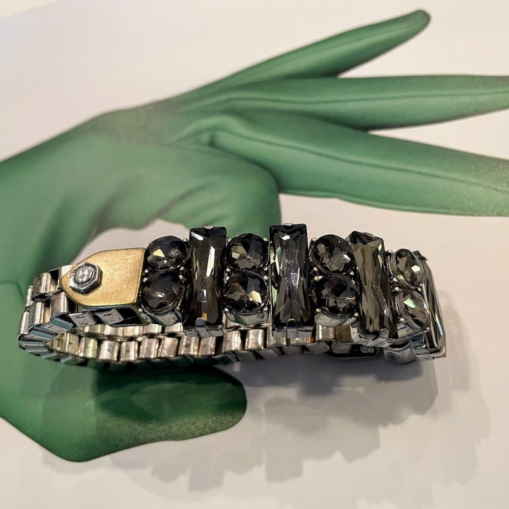 KC Stainless Expandable Techno Com Cabochons Bracelet